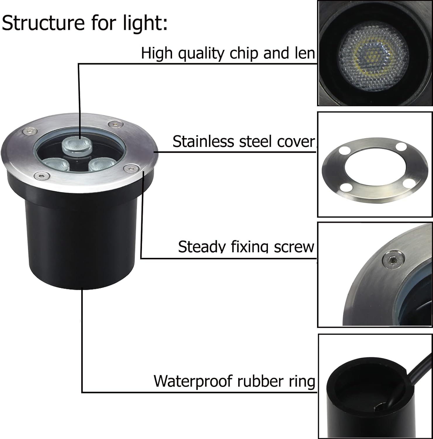 4 Pak Lampu Luar Ruangan 3W, D - Outdoor Lighting Underground Wiring ulasan dan harga