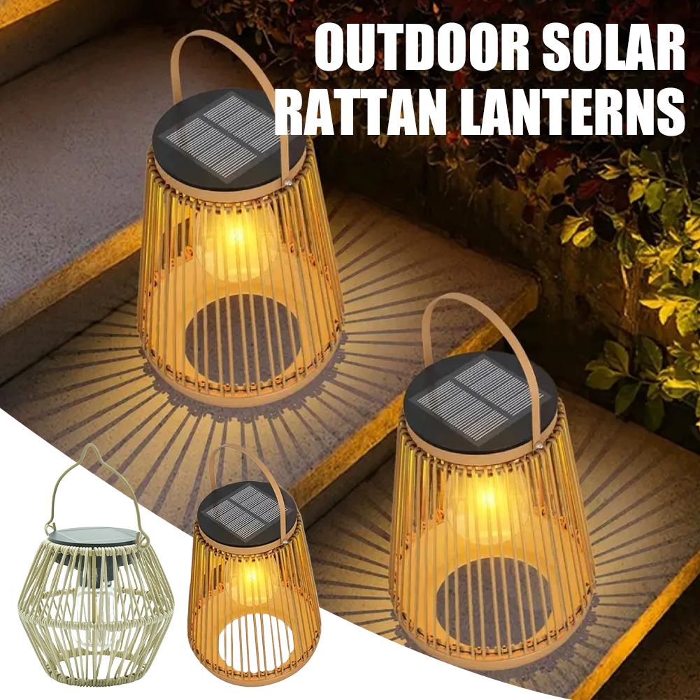 Lampu Rotan Tenaga Surya Tahan - Outdoor Lighting Decoration ulasan dan harga