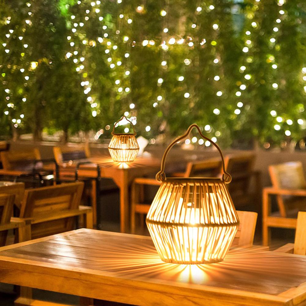 Lampu Rotan Tenaga Surya Tahan - Outdoor Lighting Decoration ulasan dan harga