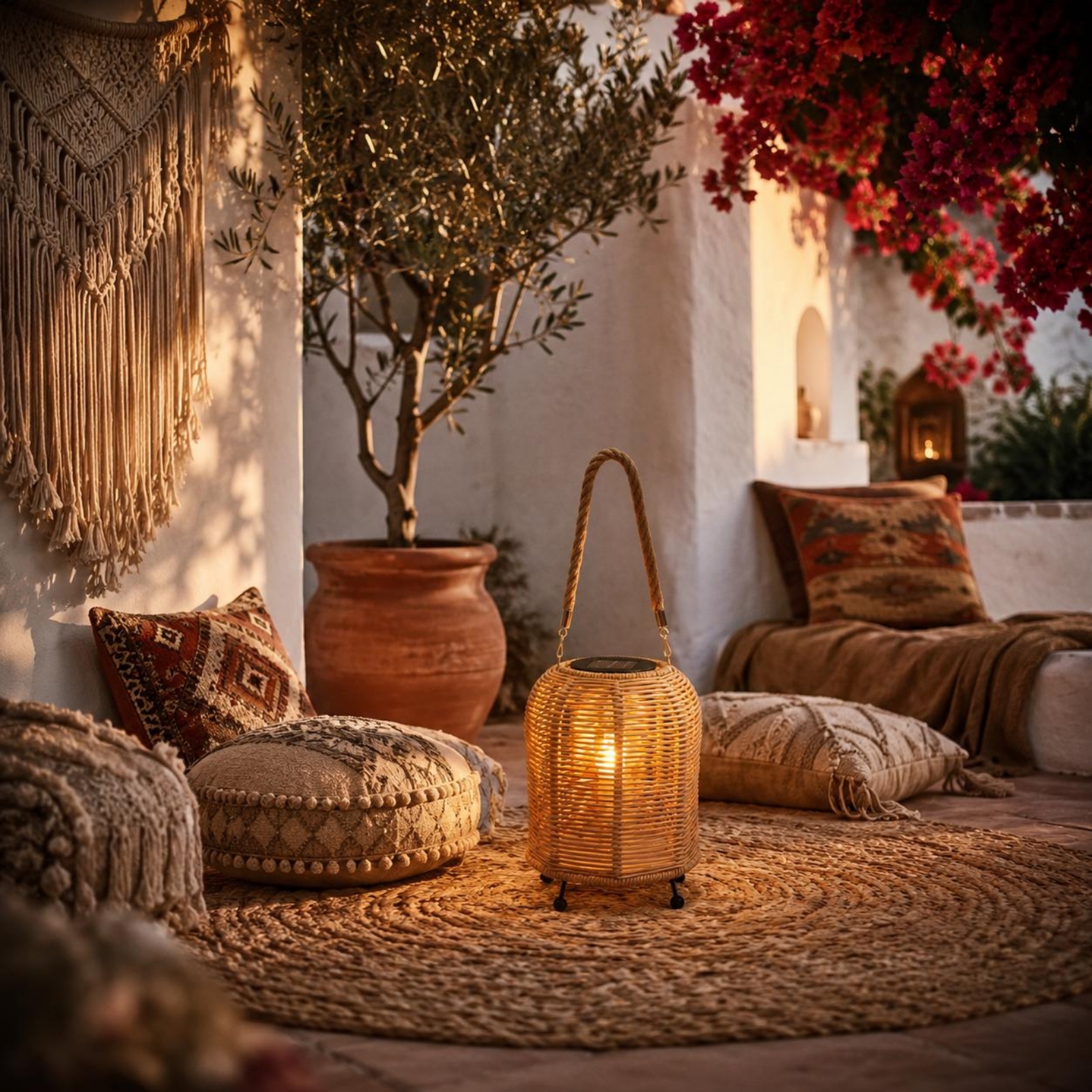 Lentera Tenaga Surya Tenun Tan - Outdoor Lighting Decoration ulasan dan harga