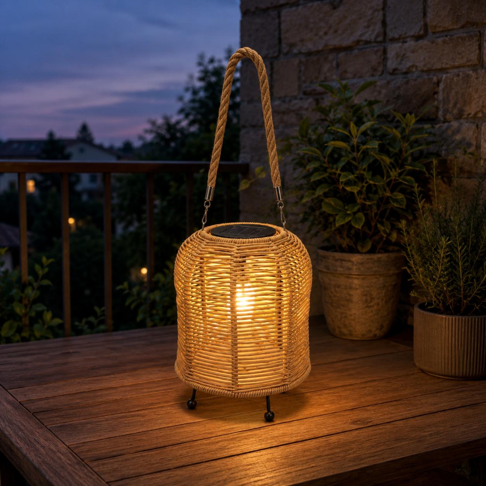 Lentera Tenaga Surya Tenun Tan - Outdoor Lighting Decoration ulasan dan harga
