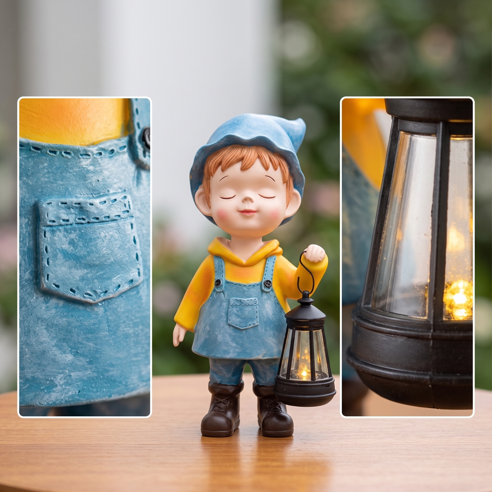 Patung Anak dengan Lentera, Pa - Outdoor Lighting Decoration ulasan dan harga