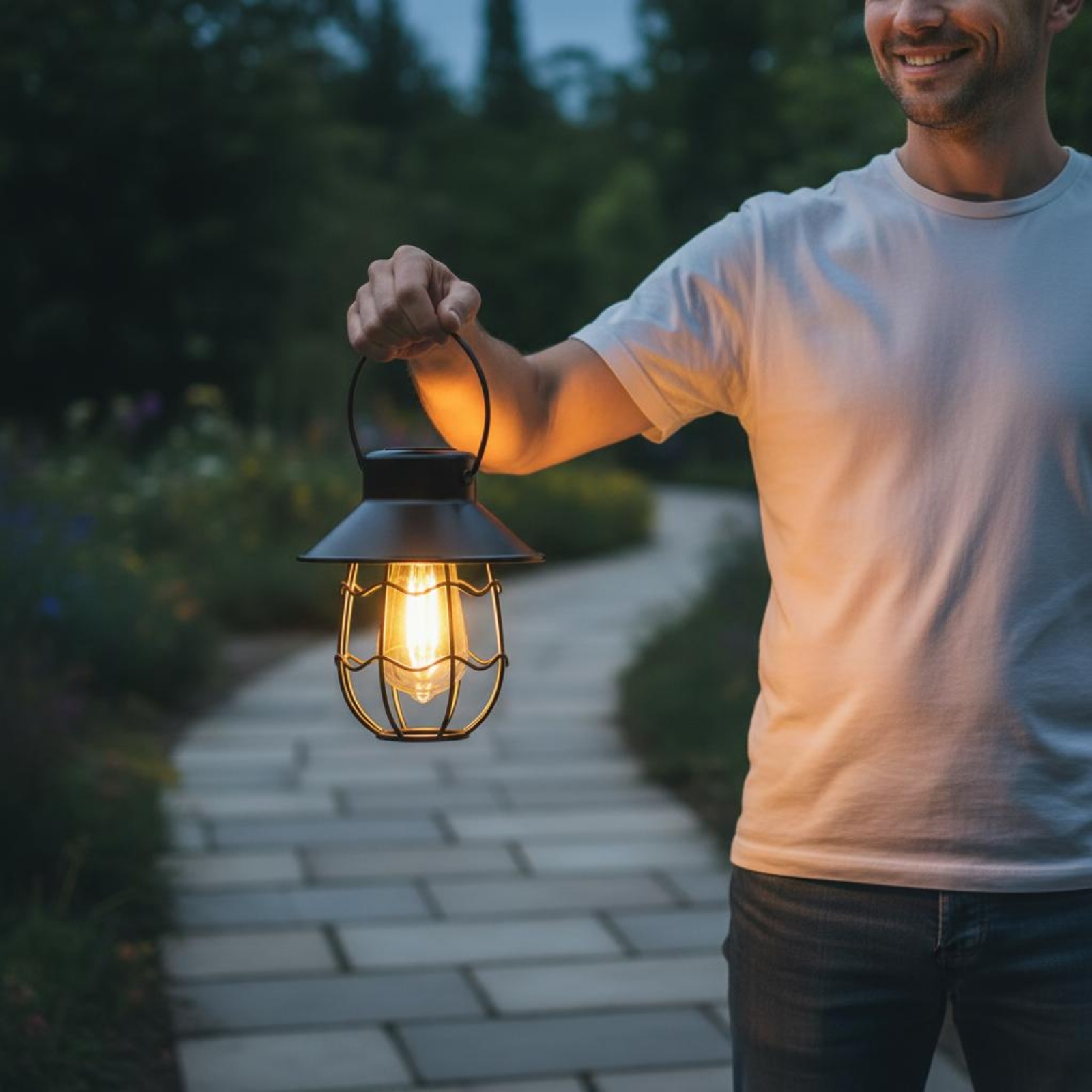 Lampu Lentera Bingkai Bergelom - Outdoor Lighting Decoration ulasan dan harga