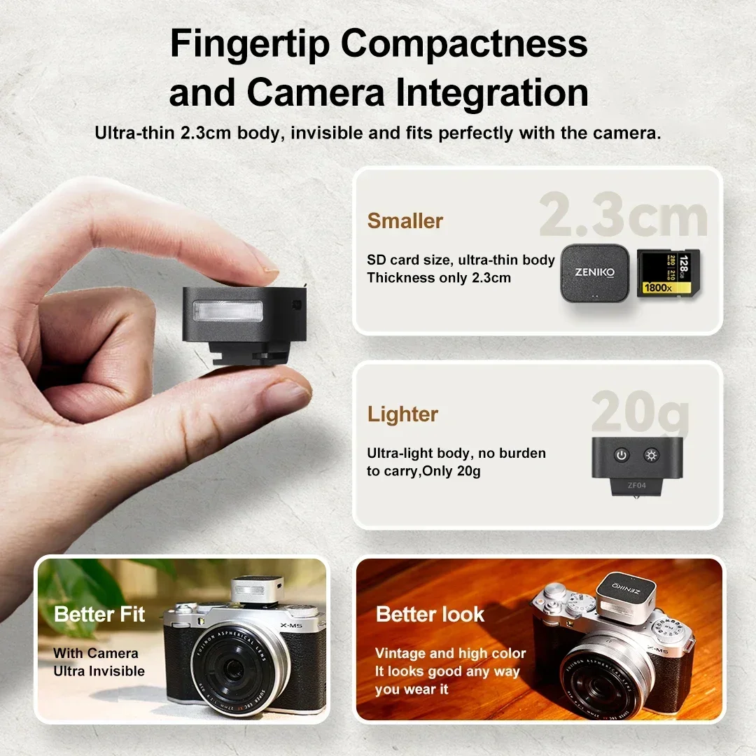 ZENIKO ZF04/ZF08 Kamera Mini F - Outdoor Lighting Video ulasan dan harga