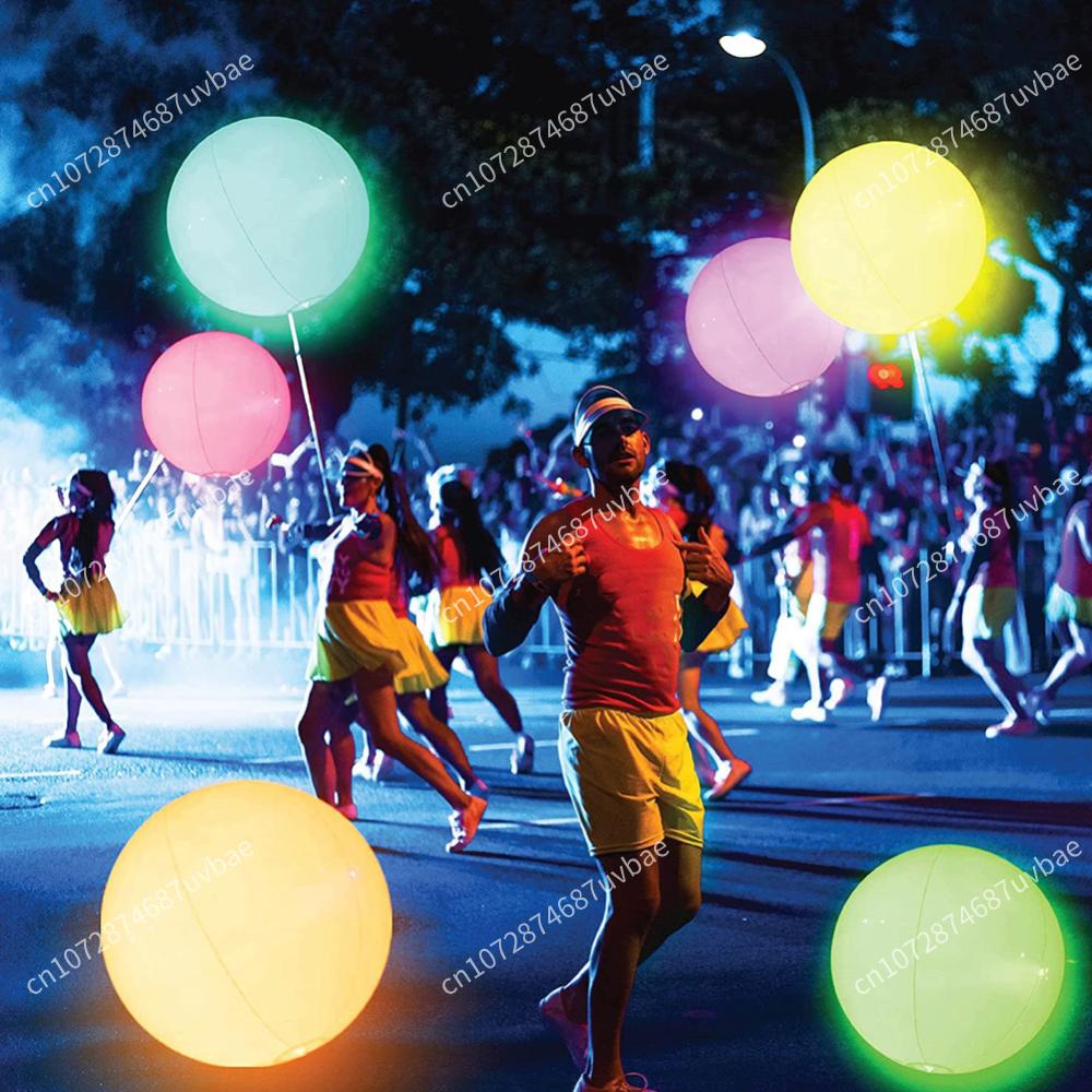 Bola Pantai Tiup 16 Warna LED  - Outdoor Lighting Around Pool ulasan dan harga