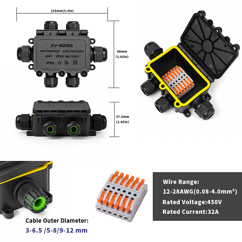 Kotak Sambungan Tahan Air IP68 - Outdoor Lighting Junction ulasan dan harga