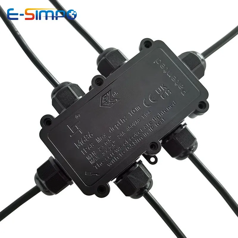 6Way 1IN5Out IP68 Kotak Sambun - Outdoor Lighting Junction ulasan dan harga