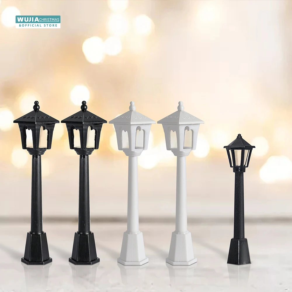 Miniatur lampu jalan, 6/12 bua - Outdoor Lighting Xmas ulasan dan harga