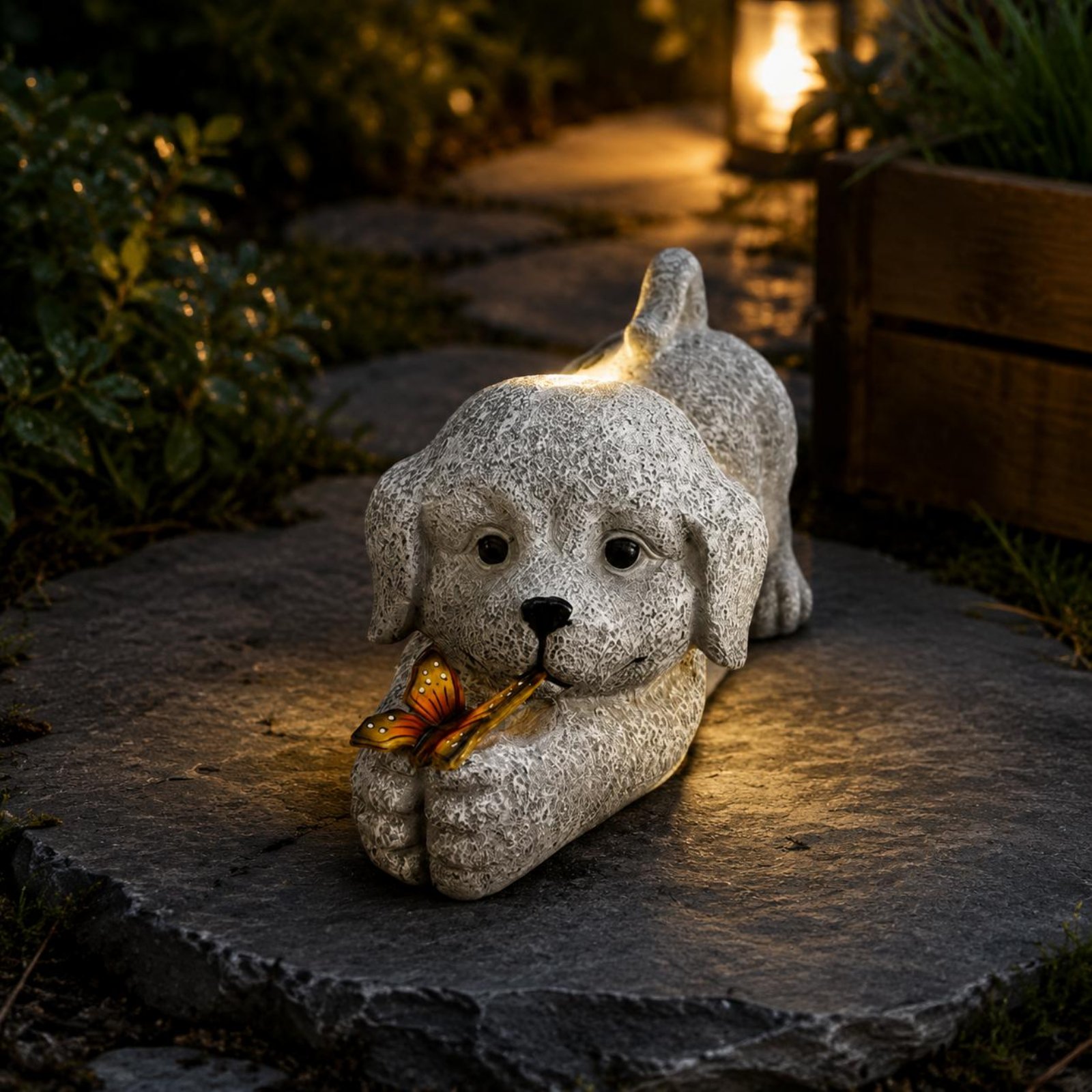 Patung Anjing Tenaga Surya Ker - Outdoor Lighting Wire ulasan dan harga